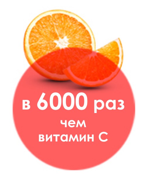 в 6000 раз сильнее витамина С